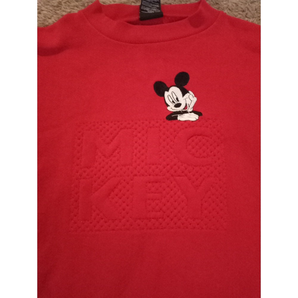 Vintage 90's Disney Mickey & Co. Crewneck Mickey Sweatshirt Red Adult XL